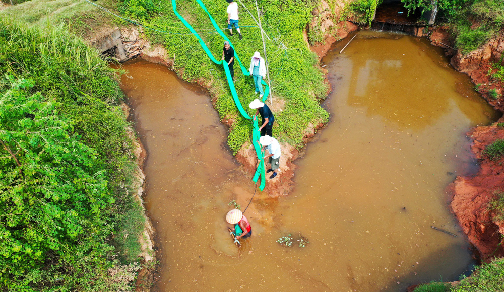 江西樟樹:田間“及時雨” 抗旱保豐收