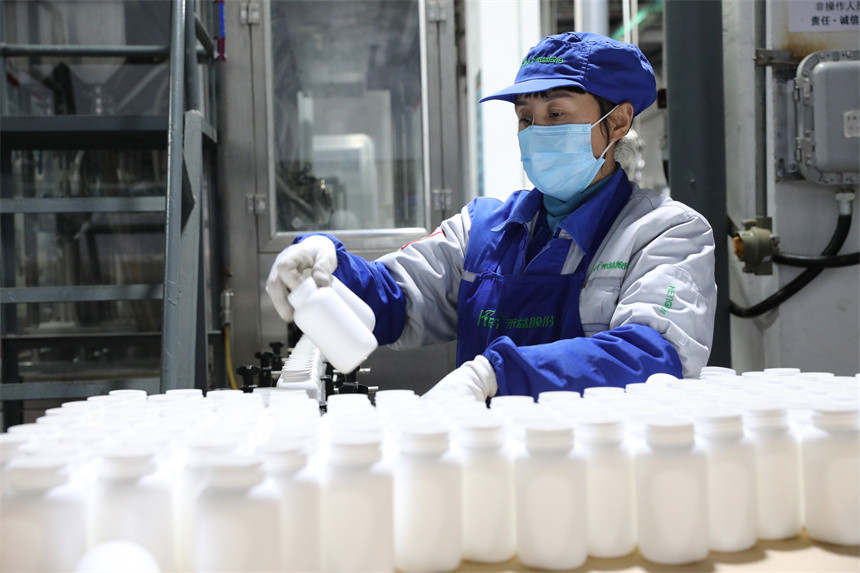 企業積極抓生產、保訂單。袁昕攝