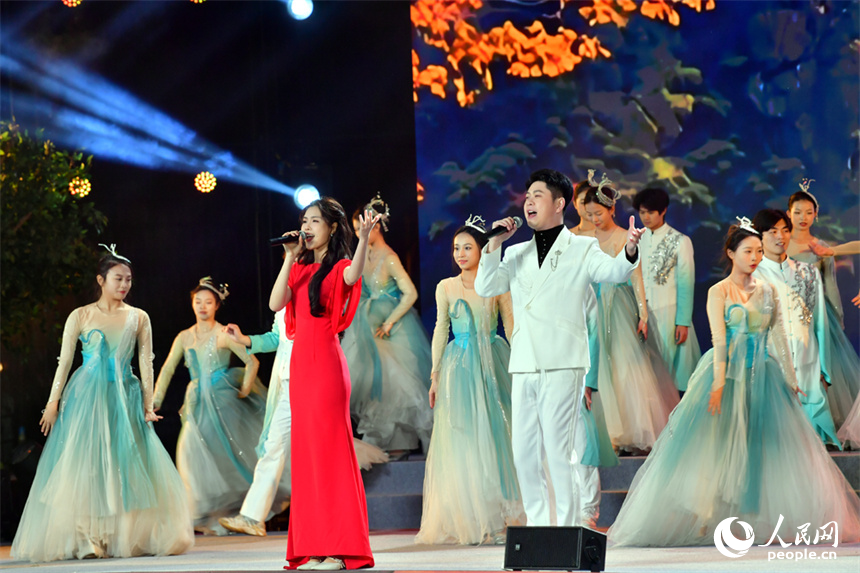 開幕式上精彩的演出。人民網記者 時雨攝