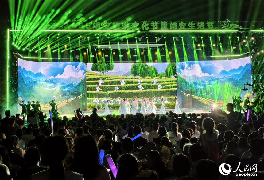 精彩的演出演繹“美美靖安 美好生活”。人民網記者 時雨攝