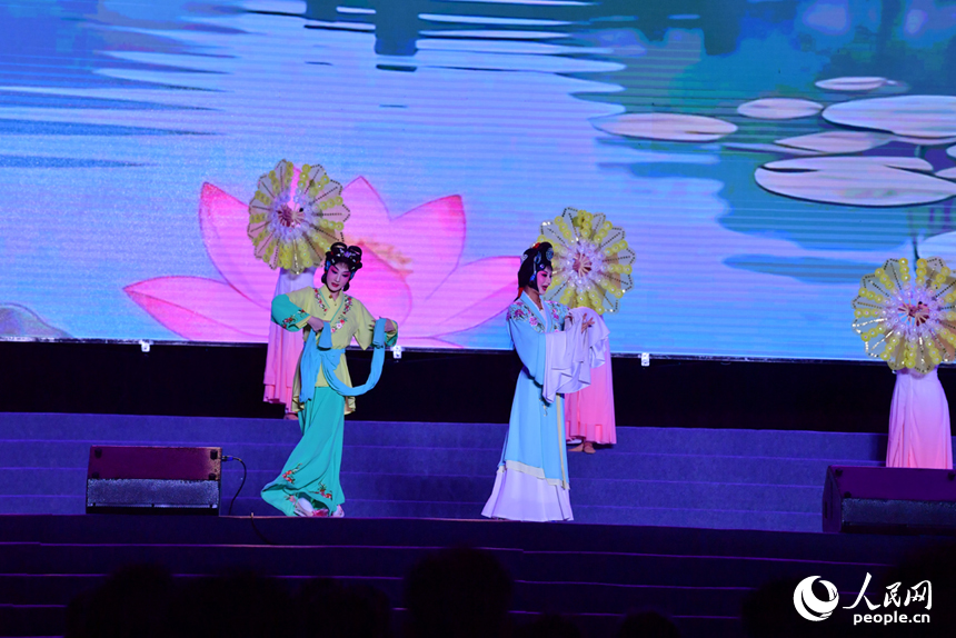 文藝晚會上的精彩演出。人民網記者 時雨攝